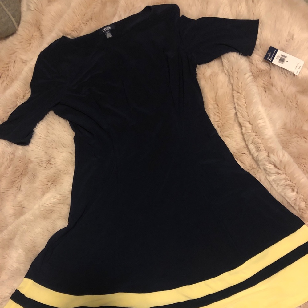 Chaps Navy Blue Dress